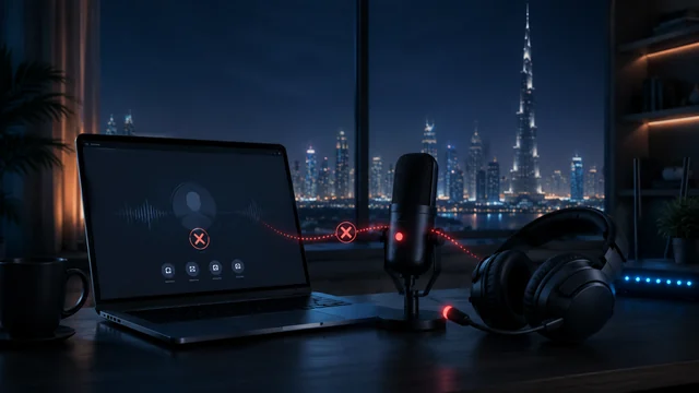 Fallo de conexión del chat de voz en un equipo de juego en Emiratos