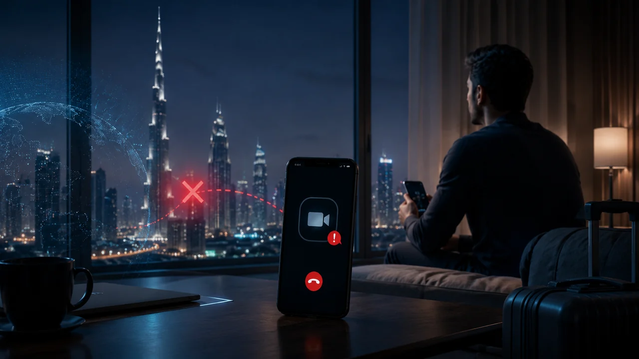 Video call unavailable or failing to connect in the UAE