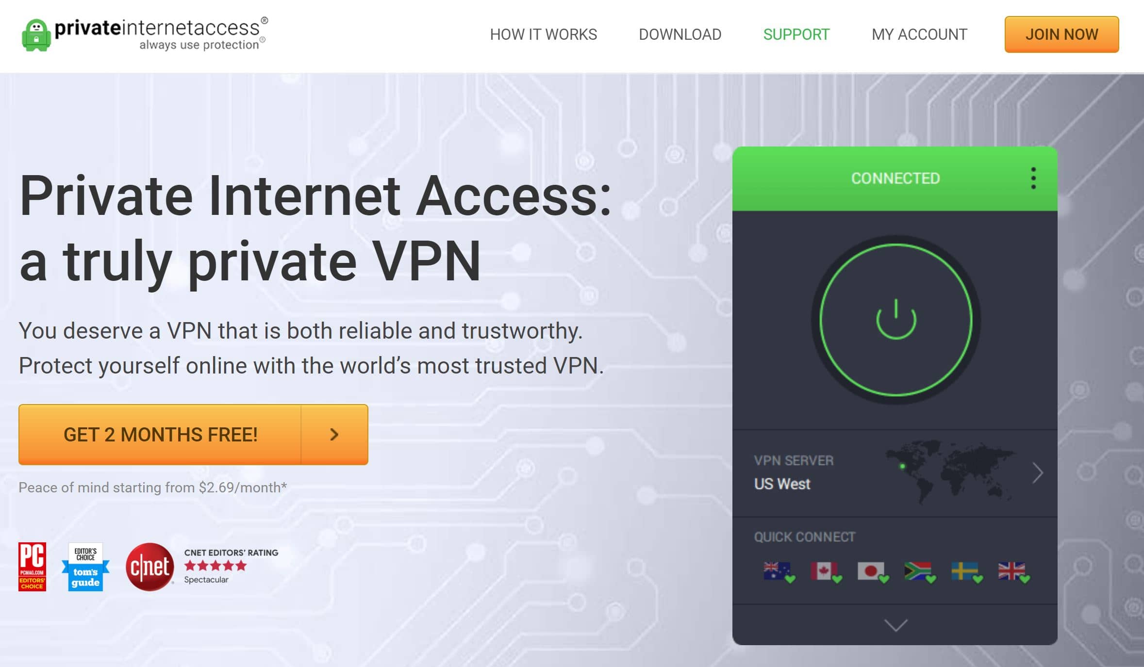 private internet access vpn login