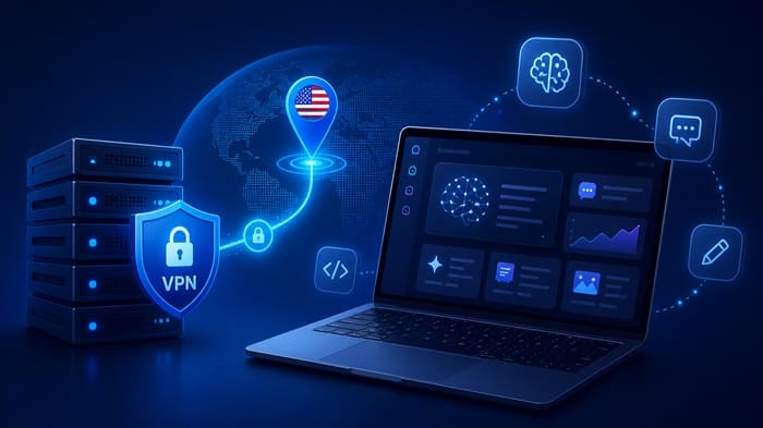 VPN account for AI tools and US-region AI access